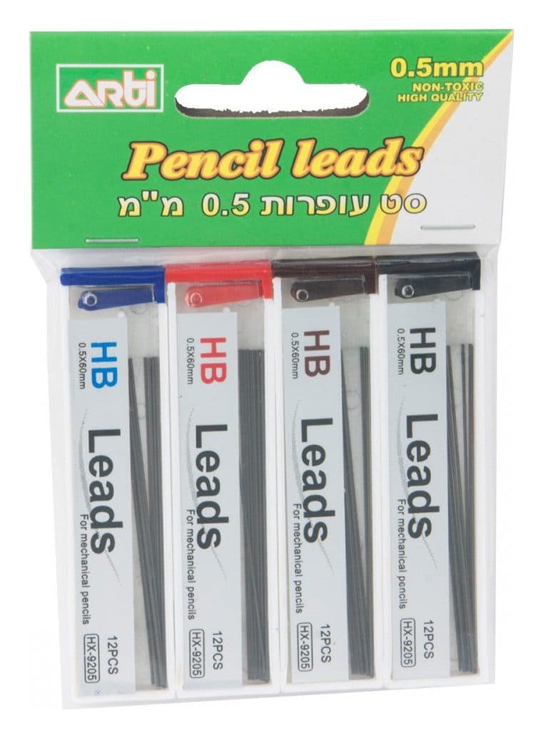 סט 4 עפרונות מכניים 0.5 מ"מ ARTI - תמונה 1