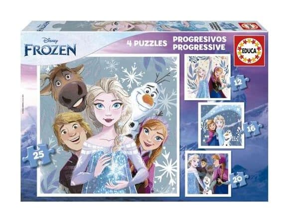 ארבעה פאזלים פרוגרסיביים - פרוזן Frozen - תמונה 1
