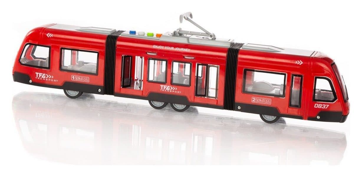 רכבת חשמלית עירונית אדומה - תמונה 1