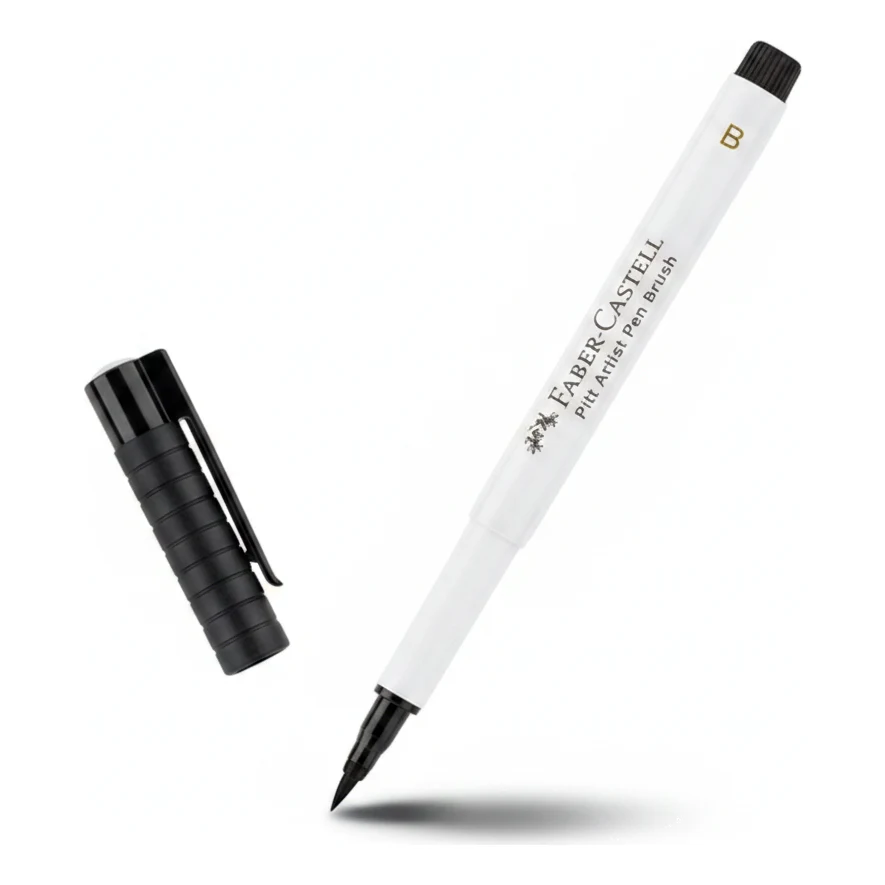 טוש מכחול לבן Pitt Artist Pen – פאבר קסטל - תמונה 1