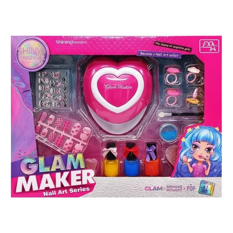 ערכת ציפורניים - Glam Maker עם מייבש חשמלי - תמונה 1