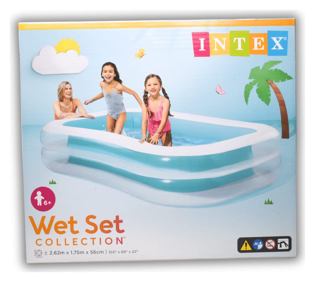 בריכה משפחתית Intex 262x175x56 ס"מ - תמונה 1