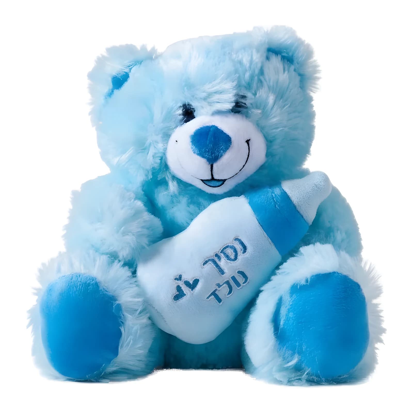 בובת פרווה - דובי "נסיך נולד" תכלת - תמונה 1