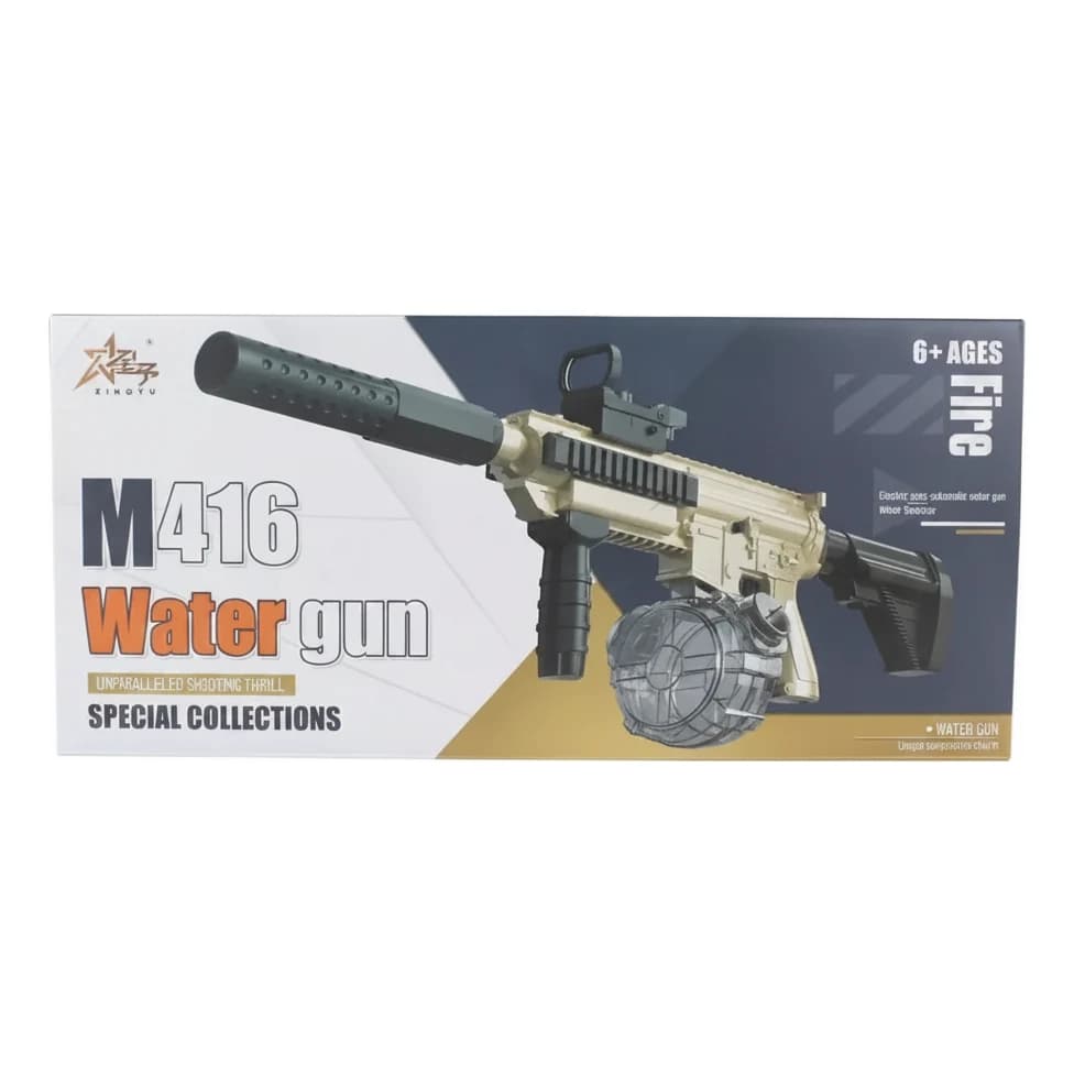 רובה מים חשמלי אוטומטי M416 עם אפקט להבה - תמונה 1
