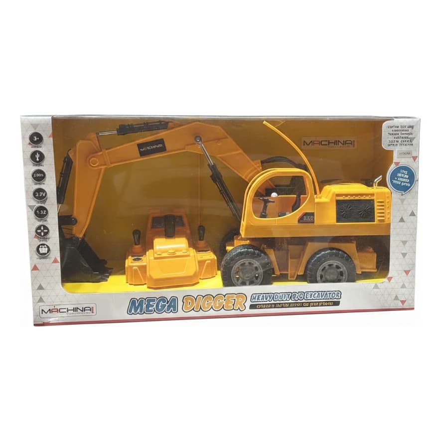 מחפרון על שלט - Machina Mega Digger 1:12