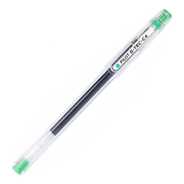 עט ג'ל פיילוט G-TEC-C4 0.4 מ"מ - ירוק - תמונה 1