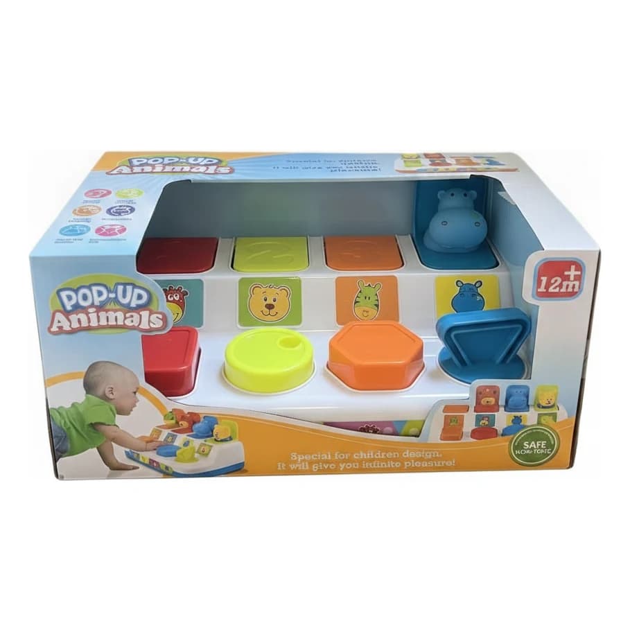 מיון צורות וצבעים - Pop-Up Animals - תמונה 1