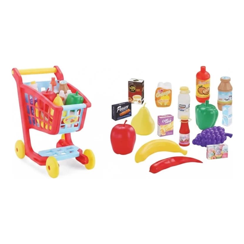 עגלת קניות - Shopping Trolley עם מצרכים - תמונה 1